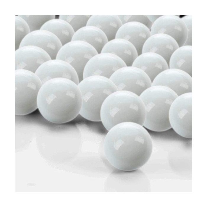 White Vase Filler Glass Round Marbles 0.5"- 0.6"