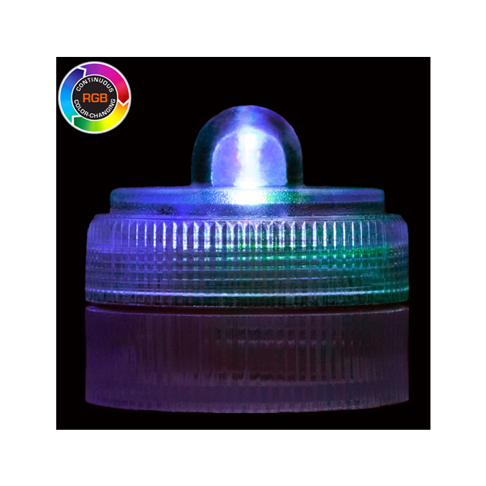 Submersible LED Triple Light Red Green Blue (RGB) Waterproof Party Lights