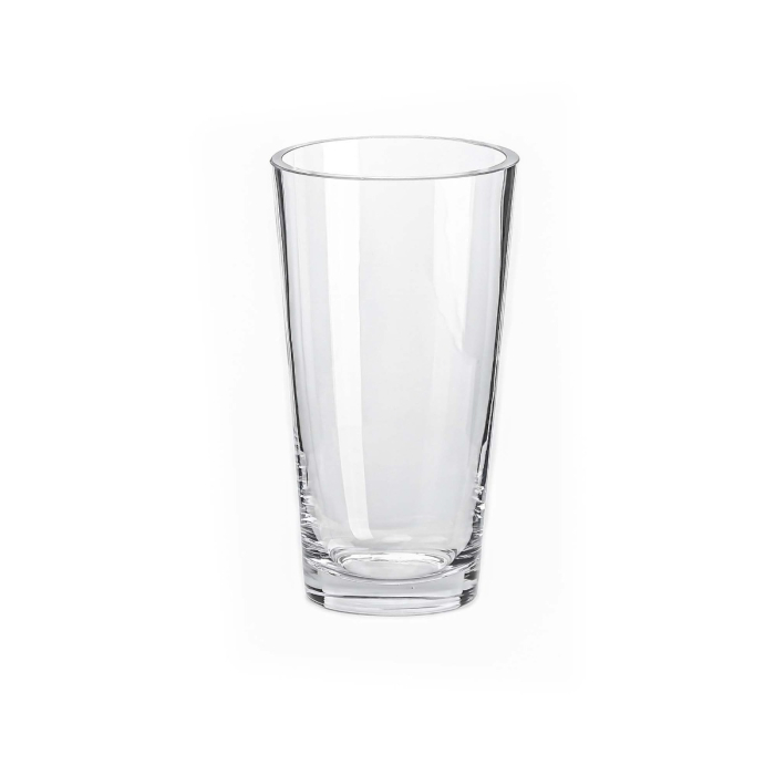 tapered down 8" glass cylinder vases