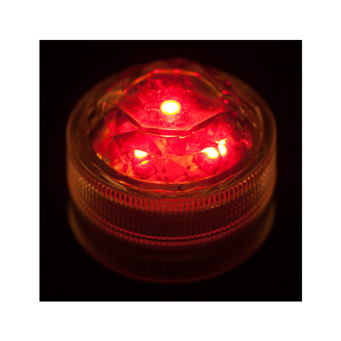 Submersible LED Triple Light Red Waterproof Party Lights