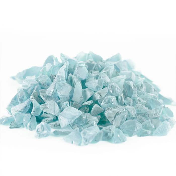 Frosted Light Blue Sea Glass Vase Fillers