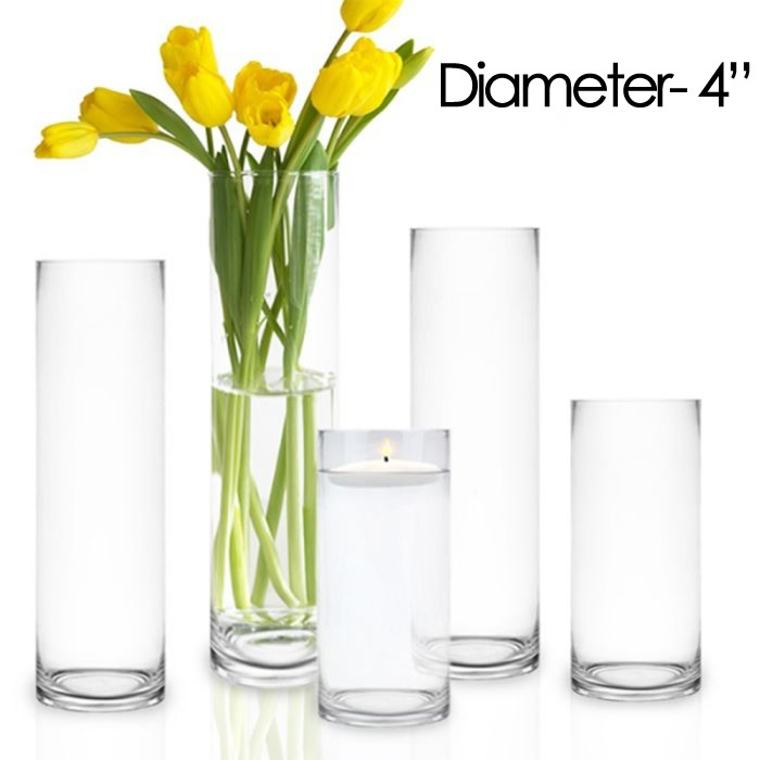 glass cylinder vases (Multiple sizes)