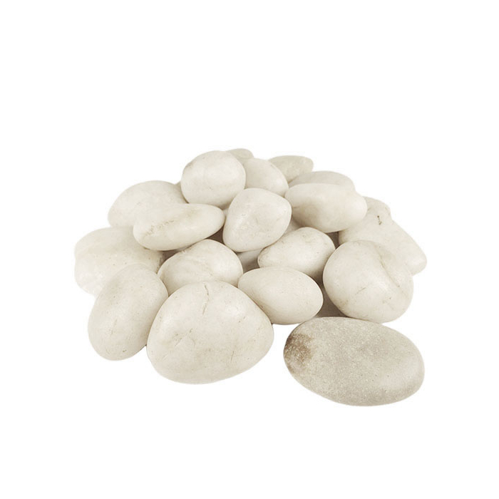 White River Pebble stones Vase Filler, 0.8"-1.3", 24 lbs 