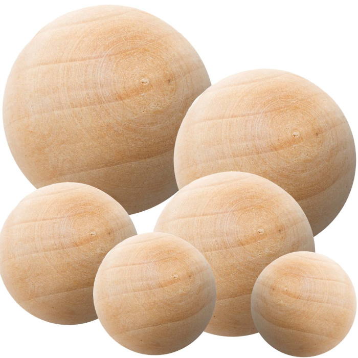 wood ball spheres for craft