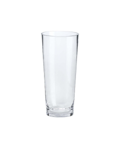 12" glass tapered down glass cylinder vases