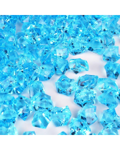 Light Blue Acrylic Vase Filler Ice Rocks