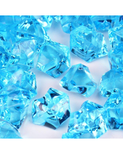 Light Blue Acrylic Vase Filler Ice Rocks