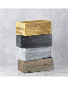rectangle wood planter box