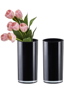 glass black cylinder vases wholesale