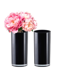 black glass cylinder vase container centerpieces