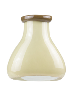 Cream Bottle Vase with Flip Lip