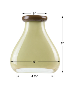 Cream Bottle Vase with Flip Lip
