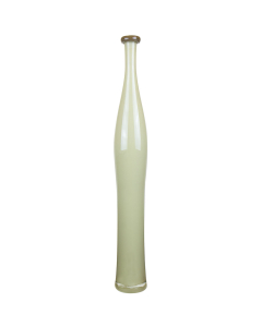 Brown Cream Slim Curve Vase with Flip Lip H-24" D-1.5"