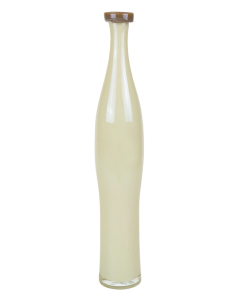 Brown Cream Slim Curve Vase with Flip Lip H-24" D-1.5"