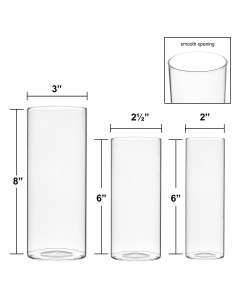 clear glass mini bud vase