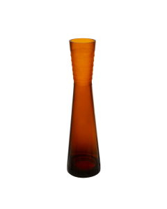 Carved Autumn Vase H-14.5", Open-2.75" 