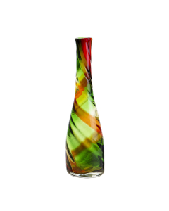 Red Green Swirl Vases