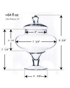 glass apothecary candy buffet jars