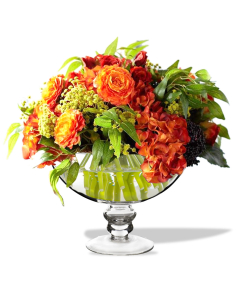 glass compote vase