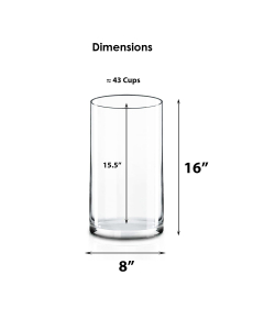 glass cylinder vases 16 inches