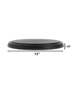 13" Wide Black Wood Base, Pack of 4 pcs