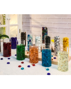 glass flat marbles vase fillers