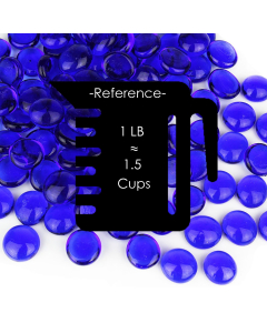glass cobalt blue beads vase fillers gem stones