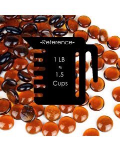 glass amber beads vase fillers gem stones