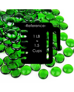 glass green beads vase fillers gem stones