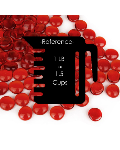 glass red beads vase fillers gem stones