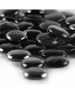 black Flat Gemstone Bowl and Vase Fillers