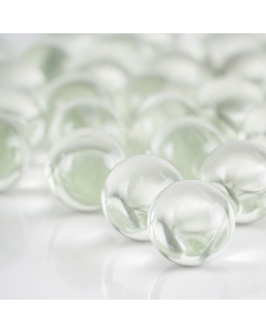 large glass clear round marble