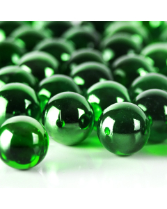 large glass green round marble