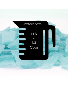 Aqua Blue Flat Sea Glass Vase Filler, 1.5 Cups/LB (Wholesale 20 LBS/Case)