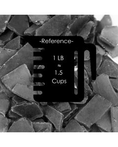 Frosted Black Flat Sea Glass Vase Filler, 1.5 Cups/LB (Wholesale 20 LBS/Case)