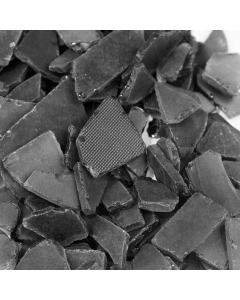 Frosted Black Flat Sea Glass Vase Filler, 1.5 Cups/LB (Wholesale 20 LBS/Case)