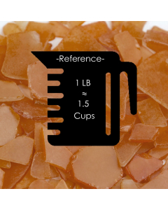 Frosted Orange Flat Sea Glass Vase Filler, 1.5 Cups/LB (Wholesale 20 LBS/Case)