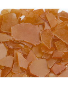 Frosted Orange Flat Sea Glass Vase Filler, 1.5 Cups/LB (Wholesale 20 LBS/Case)