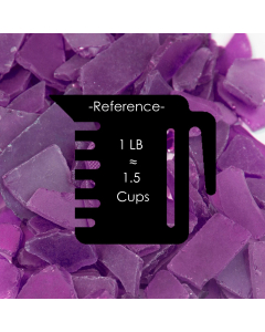 Frosted Purple Flat Sea Glass Vase Filler, 1.5 Cups/LB (Wholesale 20 LBS/Case)