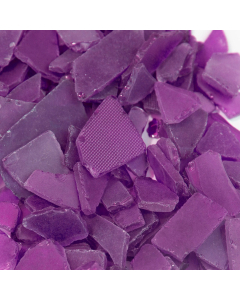 Frosted Purple Flat Sea Glass Vase Filler, 1.5 Cups/LB (Wholesale 20 LBS/Case)