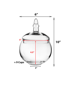 glass apothecary jars bubble bowl