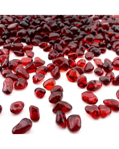 red glass gravels for Aquarium decor tumbled glass vase fillers