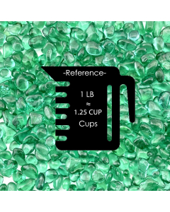 teal green glass gravels for Aquarium decor tumbled glass vase fillers