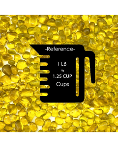 yellow glass gravels for Aquarium decor tumbled glass vase fillers