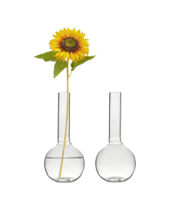 clear glass mini bud vases 