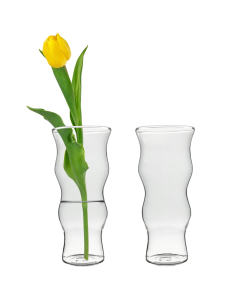 clear glass mini bud vases 
