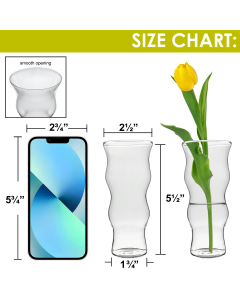 clear glass mini bud vases 