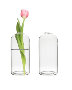 clear glass mini bud vases 