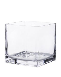 5 inches glass cube vases