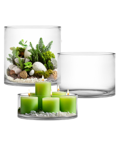 12 inches glass cylinder vases